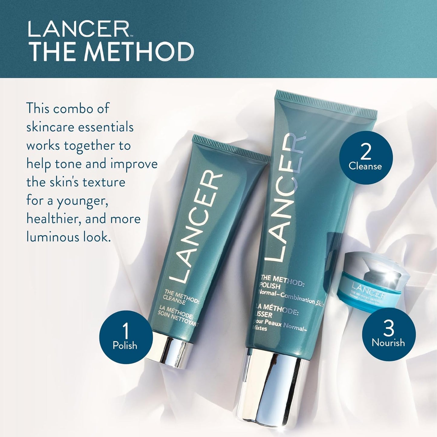 Lancer Skincare The Method: Cleanse Face Cleanser, Daily Face Wash with Salicylic Acid, Normal-Combination Skin, 2 Fluid Ounces