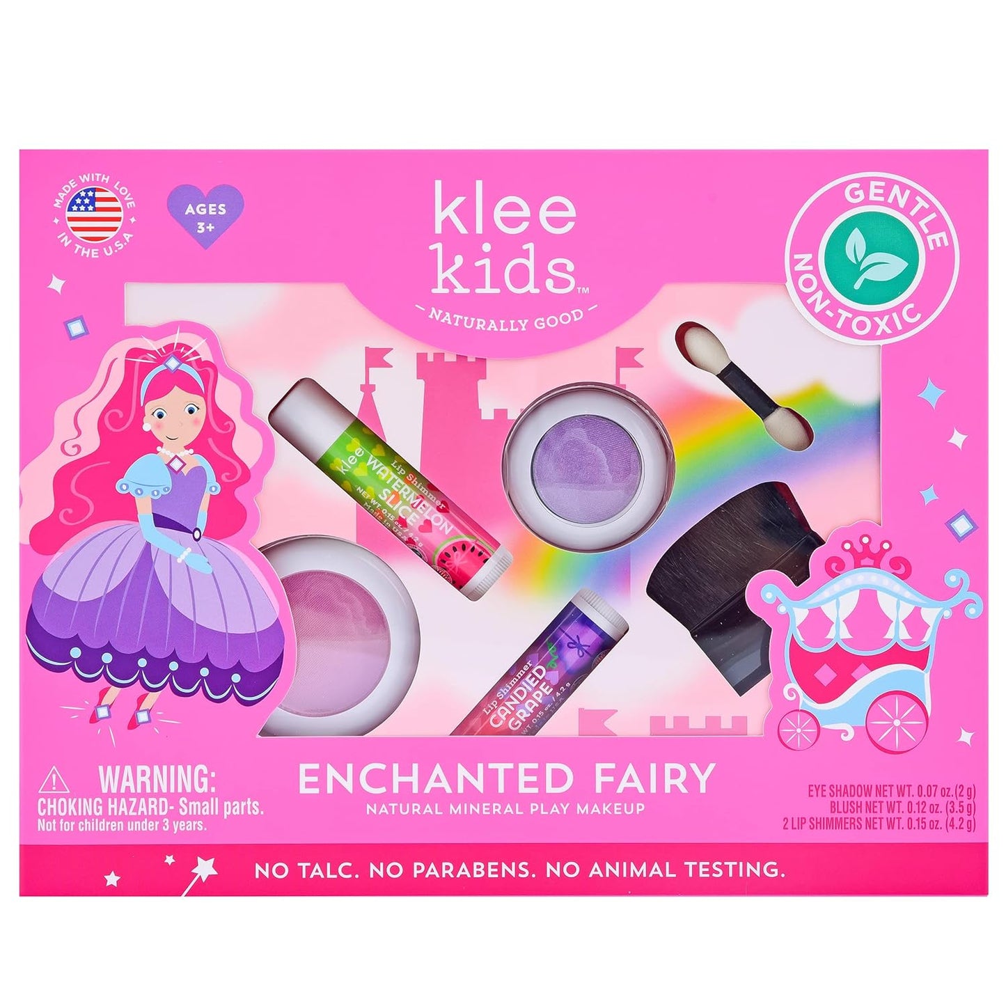 Klee Naturals Luna Star Naturals Klee Kids 4 PC Makeup Up Kits with Compacts (Enchanted Fairy) (Enchanted Fairy)