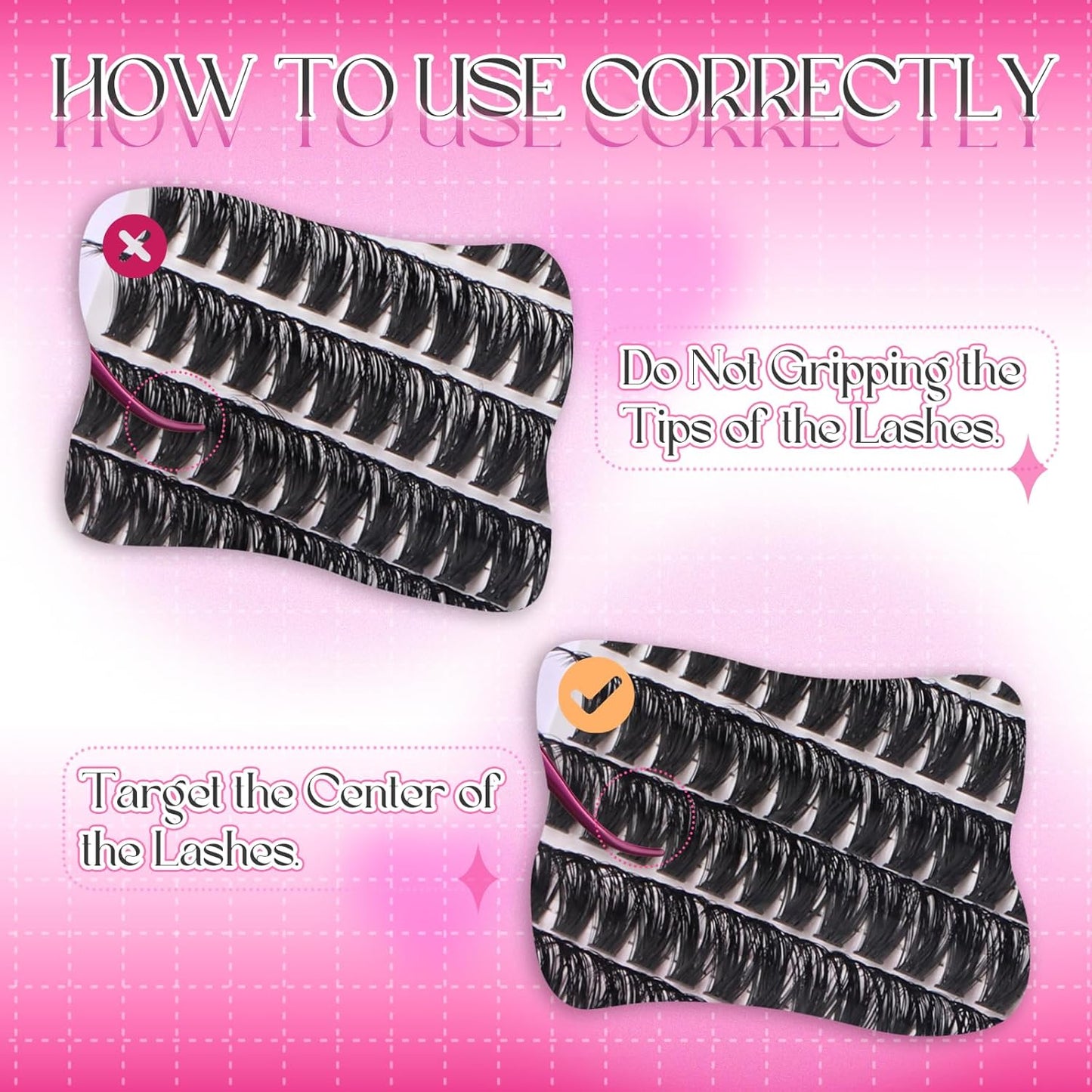 FADLASH Cluster Lashes D Curl Wispy Individual Lashes DIY Eyelash Extension Natural Look Reusable Fluffy Cluster Eyelash Extensions Self Application At Home (60D-0.07D-12-18MIX)