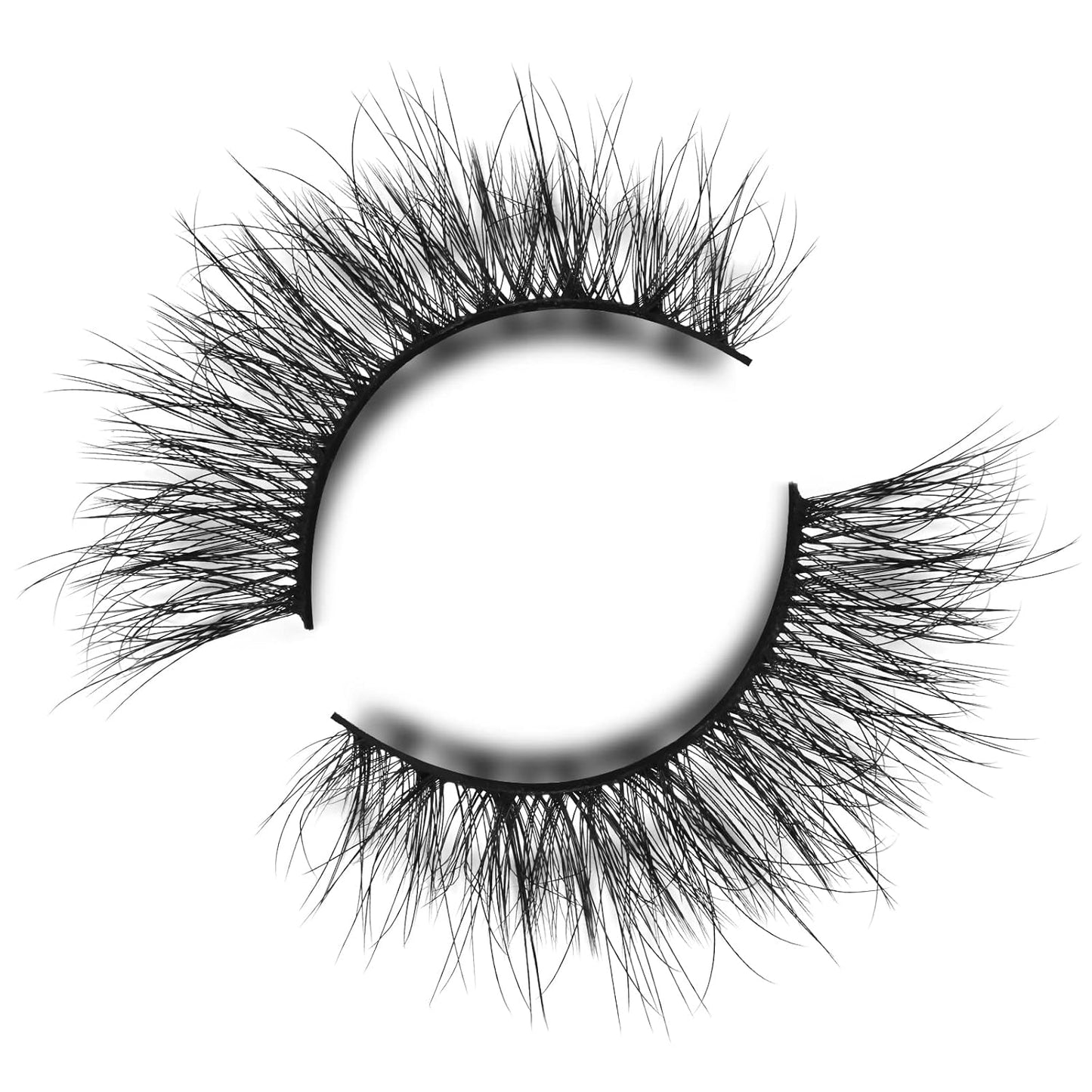 Fake Lashes Natural Wispy Lashes Airy Volume Faux Mink Lashes Fluffy Long False Eye Lashes Sets Pack 18MM Reusable Eyelashes A05