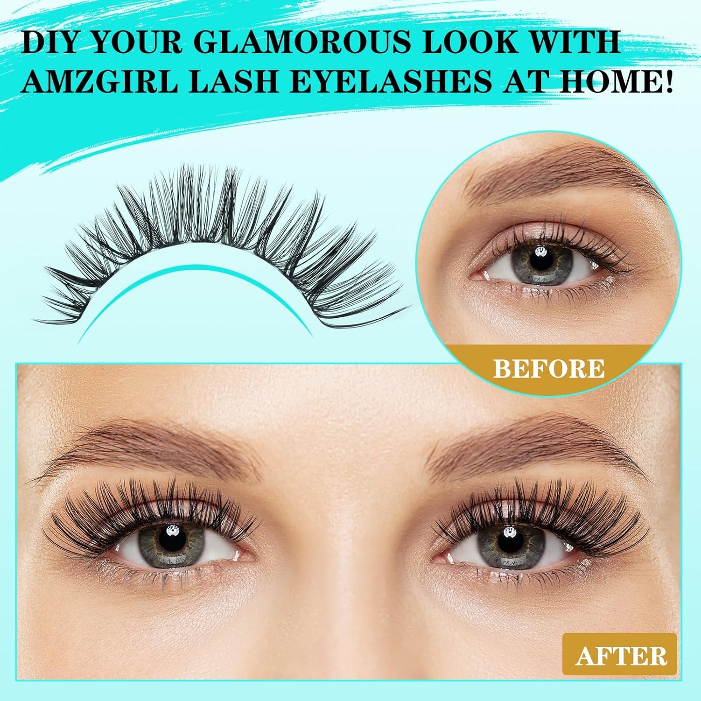 Lash Clusters Kit 240PCS Eyelash Extension Kit D Curl Wispy Clusters Lash DIY Lashes Extensions Kit Natural Individual Lashes Kit with Lash Bond and Seal Eyelash Tweezer(50D,D-Mix9-16mm)