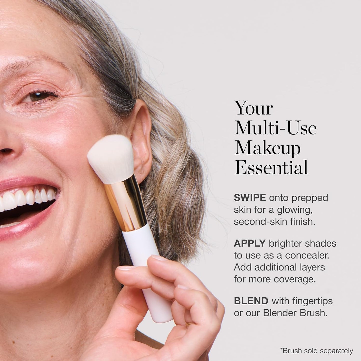 Ogee Sculpted Complexion Foundation Stick (Hazel 2.00N - Light, Golden Undertones) Full Coverage Foundation Makeup - Instantly Balance & Even Complexion - 70% Organic Ingredients