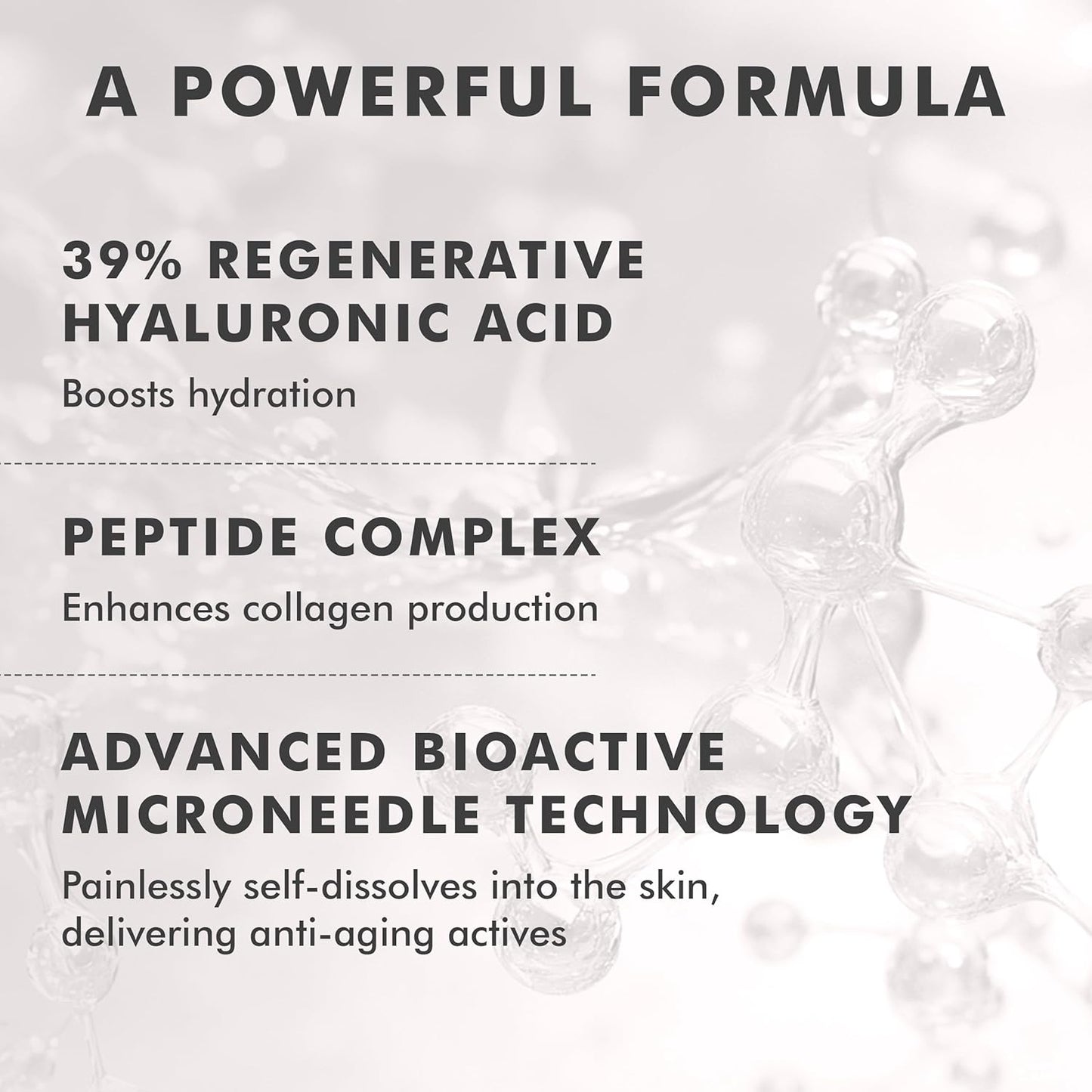 skyn ICELAND Dissolving Microneedle Under Eye Patches with 39% Hyaluronic Acid & Peptides No-Slip Eye Masks for Firming Wrinkles & Fine Lines, 1 Pair