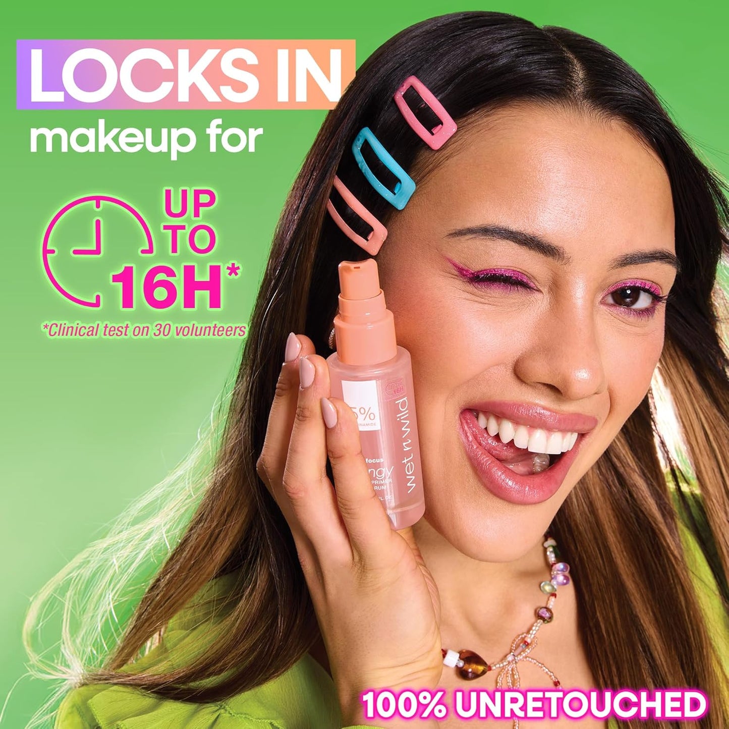 wet n wild Prime Focus Clingy Serum Primer, Hydrating & Brightening with 5% Niacinamide & 8% Glycerin, Long-Lasting 16-Hour Wear, Dewy Finish Skin-Enhancing Formula, Cruelty-Free