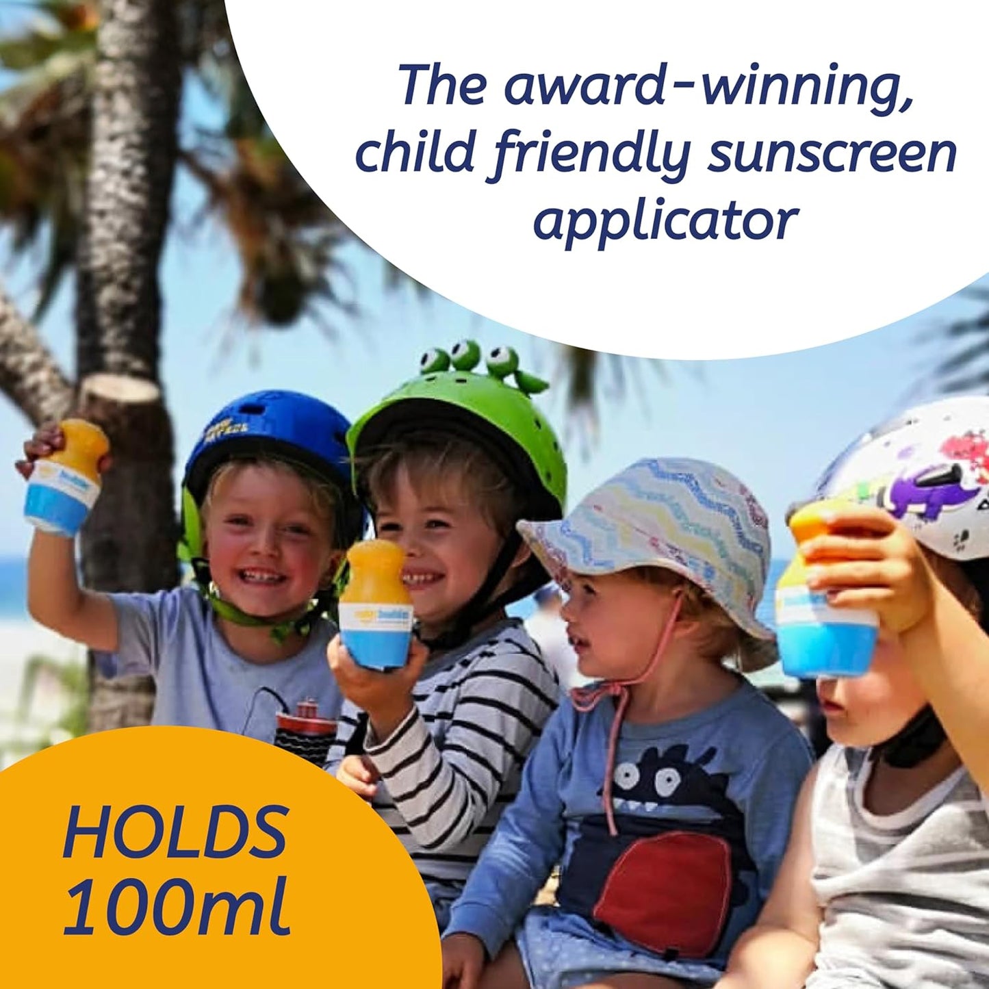 Blue Bag Bundle Set For Solar Buddies Refillable Roll On Sunscreen Suncream Applicator Bag Bundle With Applicator Carabina Clip For Families, Kids, Adults, Travel Set