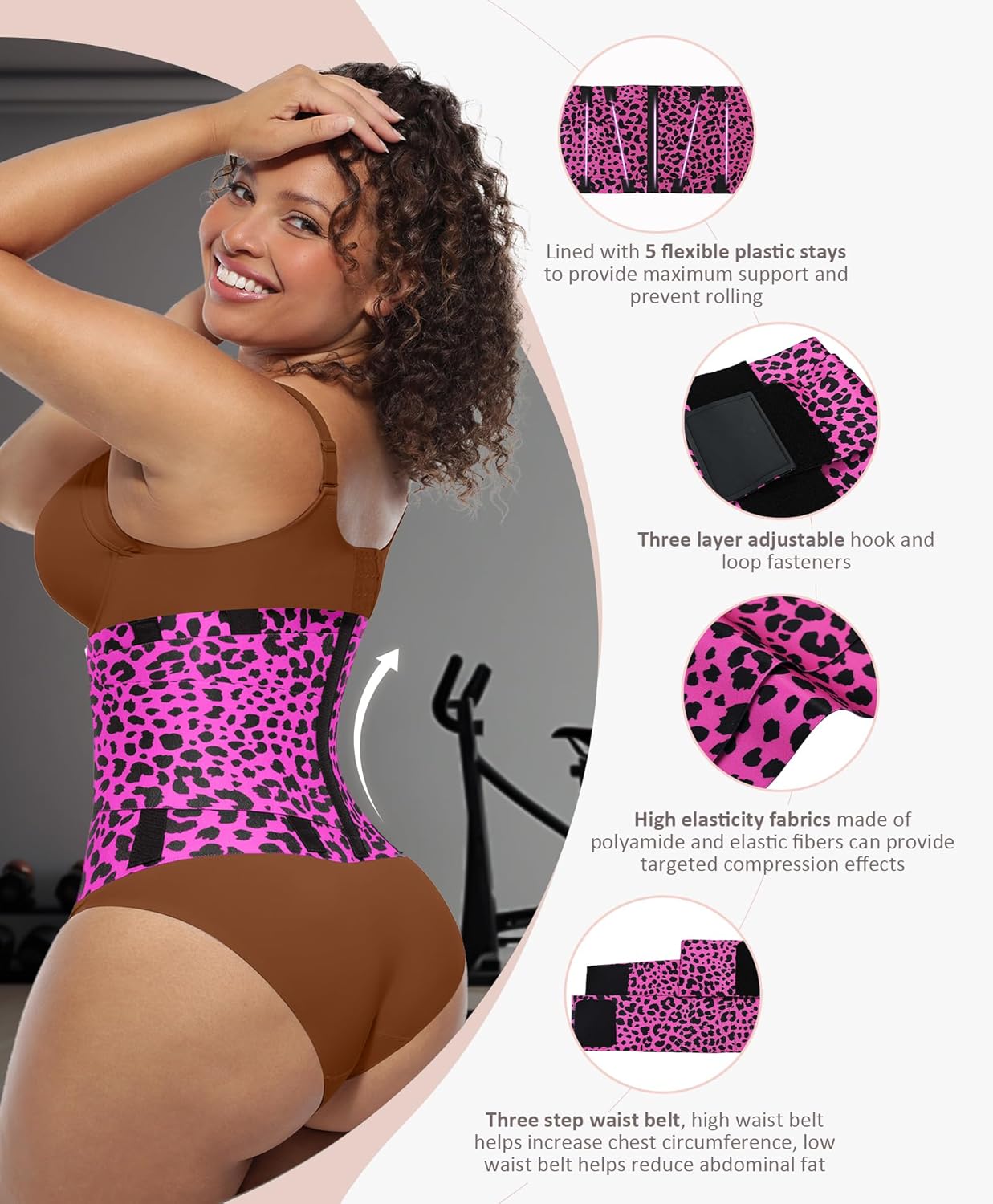 FeelinGirl Waist Trainer Belt Waist Cincher Trimmer Ab Belt Tummy Control Body Shaper with Triple Wrap Women and Men