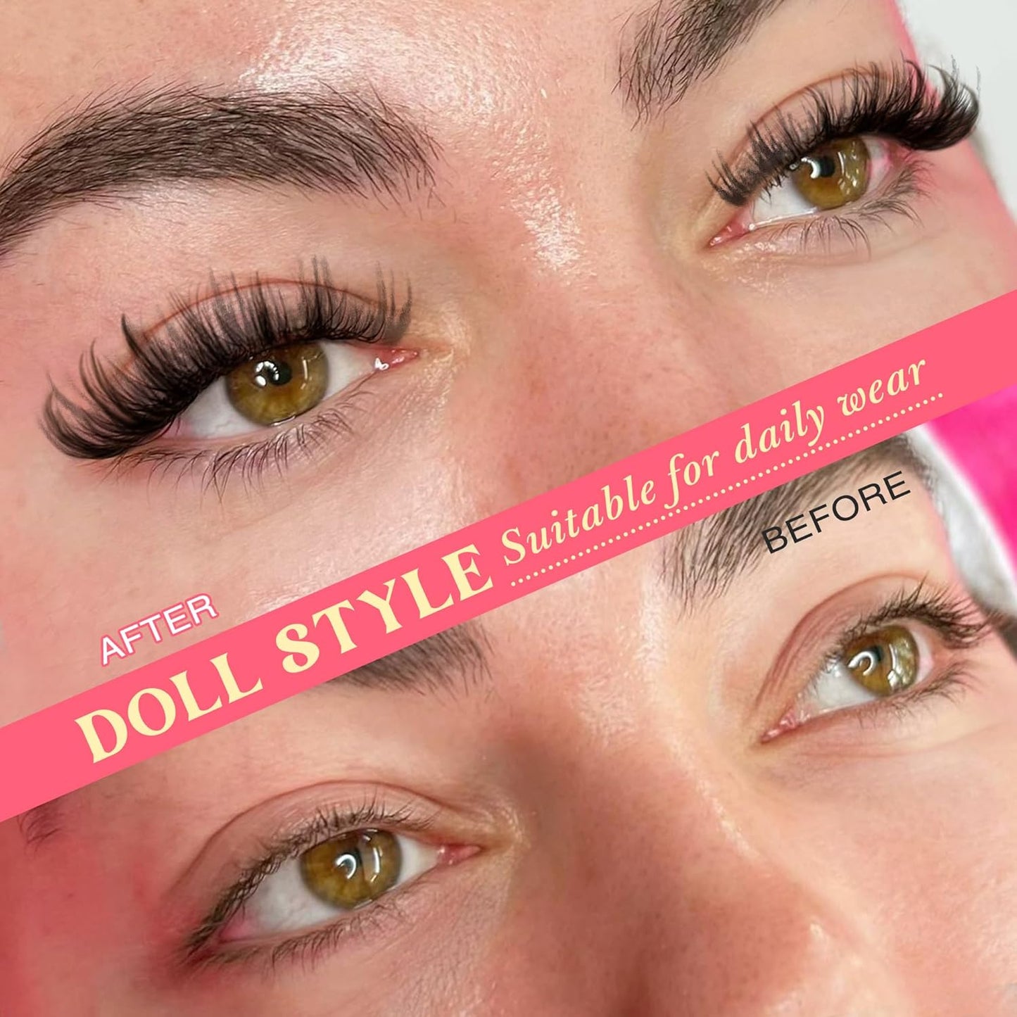 False Eyelashes Manga Lashes 10 Pairs False Eyelashes Japanese Style D Anime Lashes Natural Cosplay Lashes Natural Look 15 MM Wispy Faux Mink Lashes Full Strip Doll Lashes by FANXITON