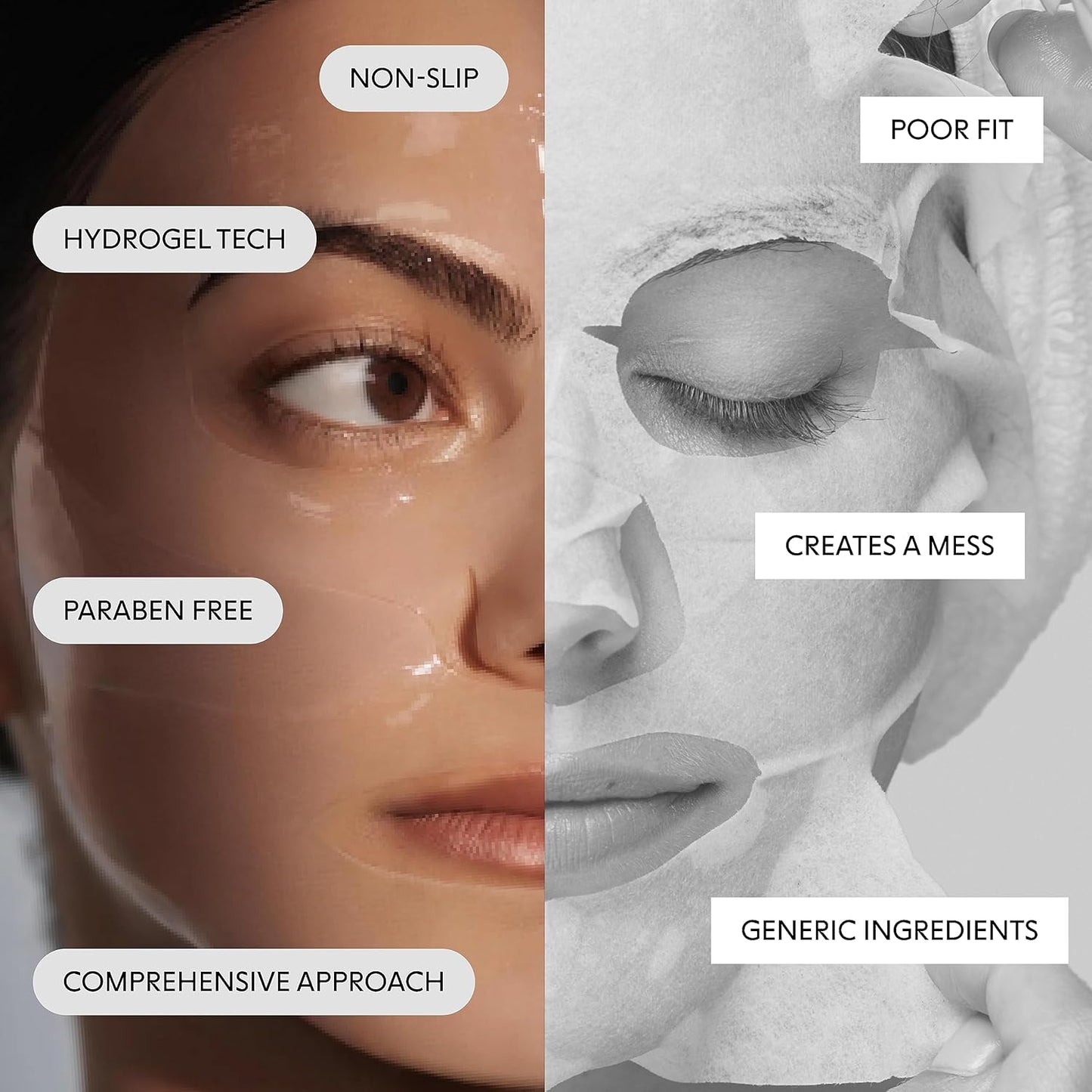 LOOPS DREAM SLEEP - Nighttime Slugging Hydrogel Facial Mask - Leaves Skin Toned, Plump, and Hydrated, and Restored - Layers Skin with Natural Oils, Vitamins, Antioxidants, and Fatty Acids - 1 pc