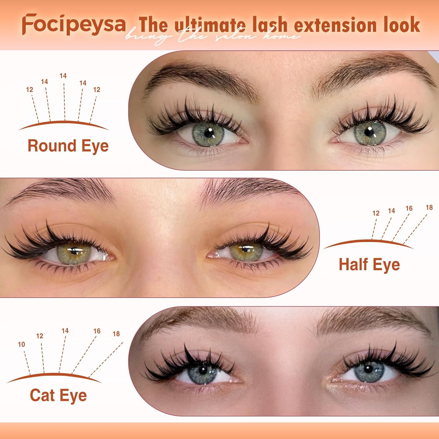 Focipeysa Spike Lash Clusters Kit with Bottom Lash Extension Lash Bond and Seal Manga Eyelash Clusters Kit Natural Look Fairy Individual Lashes Extensions Kit with Lash Tweezers