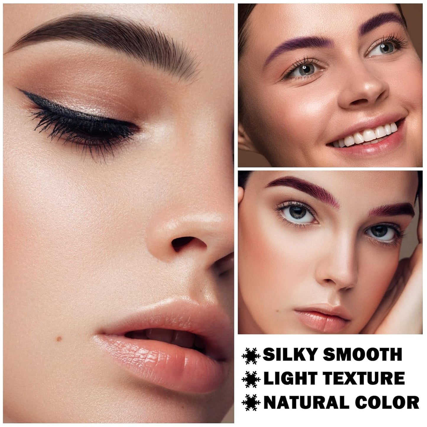 Eyebrow Pomade Cream,Brow Pomade Gel Naturally Long Lasting Waterproof,Delicate and Smooth Eye Brow Makeup Cosmetics with Eyebrow Brush - Walnut