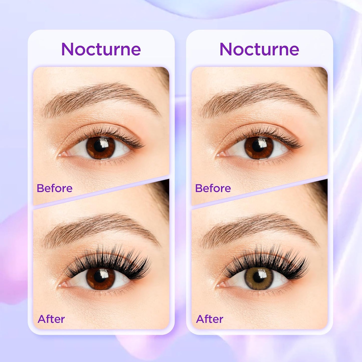 Lash Extension Kit DIY Lash Clusters Kit Eyelash Extensions Individual Lashes Extensions with (Bond,Seal,Tweezers,Remover,168Pcs,Nocturne,8-16)