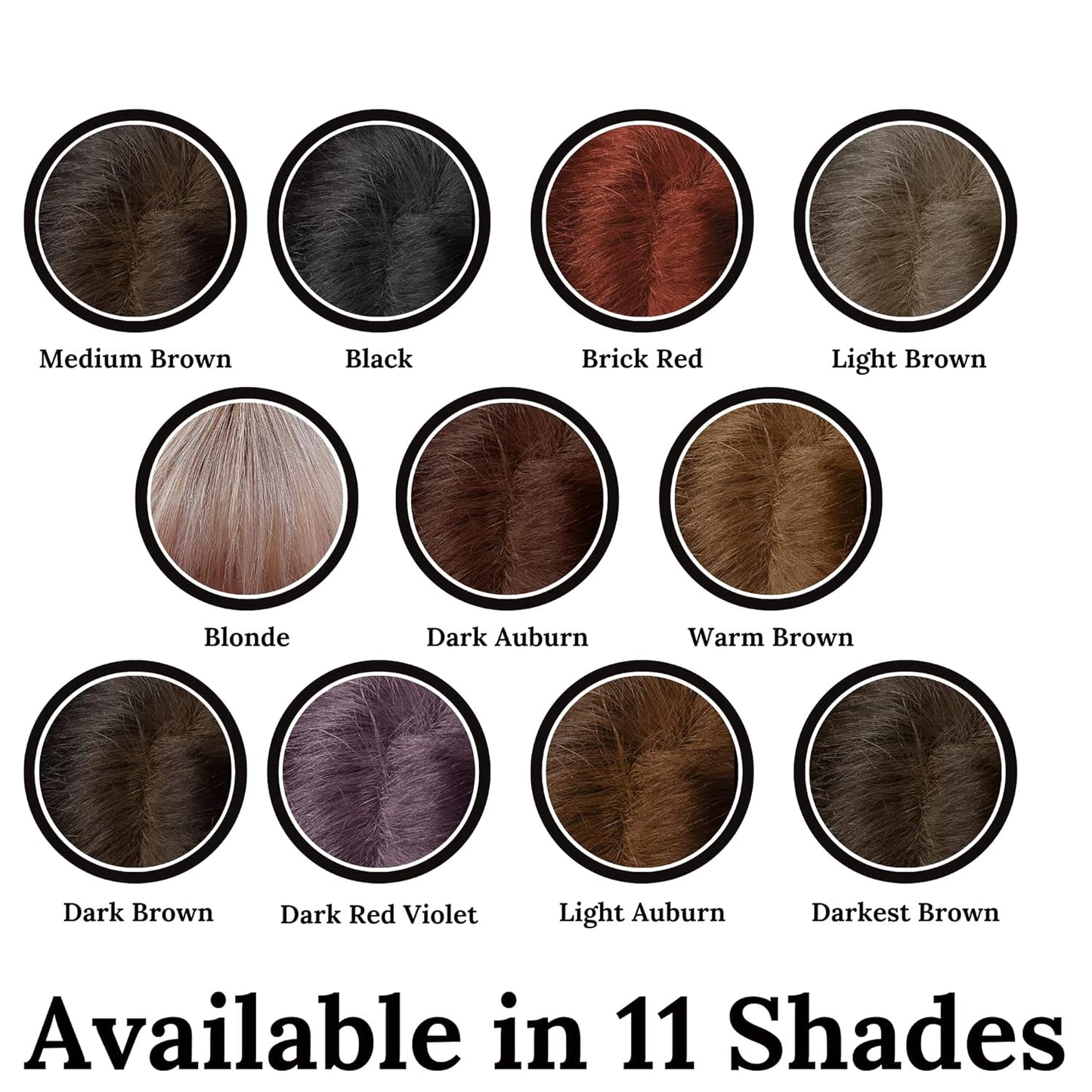 Root Touch Up Powder - 11 Shade Zero Fragrance Hair Concealer for Hairline and Roots by NuBeauti (Sample Size, Dark Red Violet)
