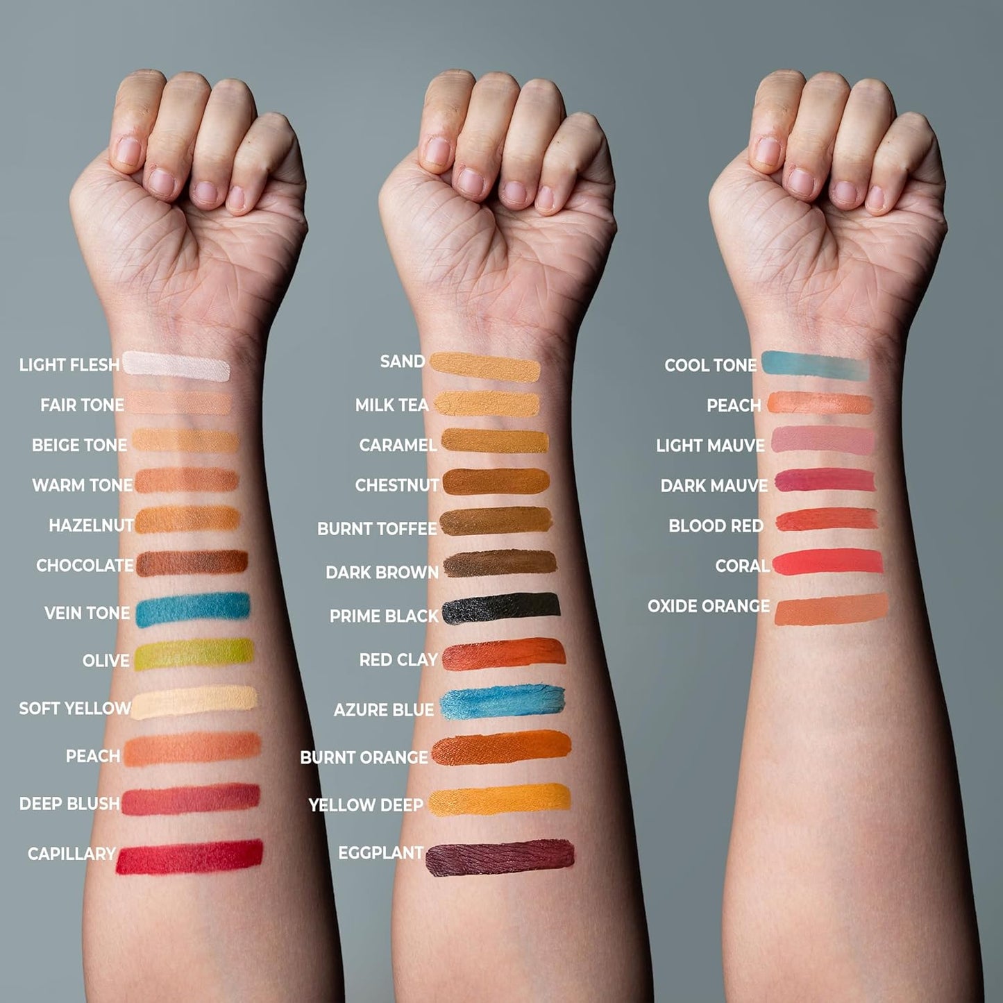 Alcohol Palette Refill Pans - Skin Tones - Chocolate