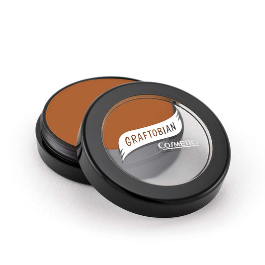 Graftobian HD Glamour Crème Foundation 1/2oz, Weightless Full Coverage Makeup, 65 Inclusive Shades, For All Skin Types, Natural or Full-Glam Looks, For Professionals and Beginners, Ginger