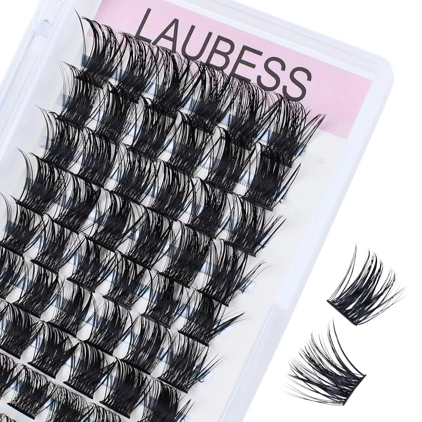 Lash Clusters 72pcs Individual Lashes Wispy Cluster Lashes Reusable Eyelash Clusters DIY Eyelash Extension Soft Individual Lash Extension Supplies (01-0.07D, 16mm)