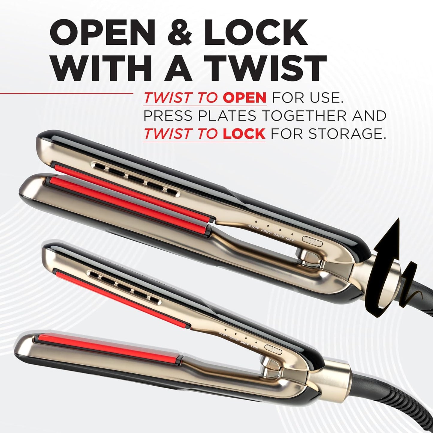 CHI Lava MiniStyler & CHI 44 Iron Guard (2 Oz) Gift Duo, Ceramic Hair Straightener for Long-Lasting Shine, Perfect for Daily Use & Travel, 1.5” Iron