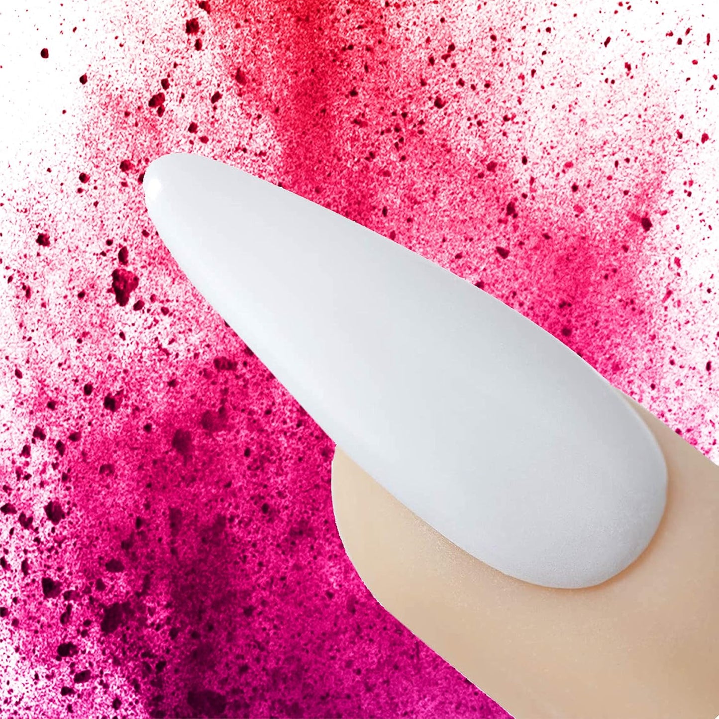 Young Nails Acrylic Core Powder - Self-Leveling Acrylic Nail Powder, Clear Nude Pink White Acrylic Powder for Nail Extenstion, Professional Grade, Superior Adhesion, Color - White, 45g