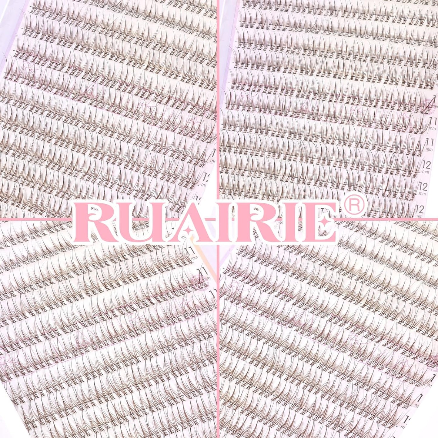 Brown Lash Clusters Wispy Eyelash Clusters Eyelash Extensions Natural Cluster Lash Extensions 168pcs CD-Curly DIY Individual Lashes