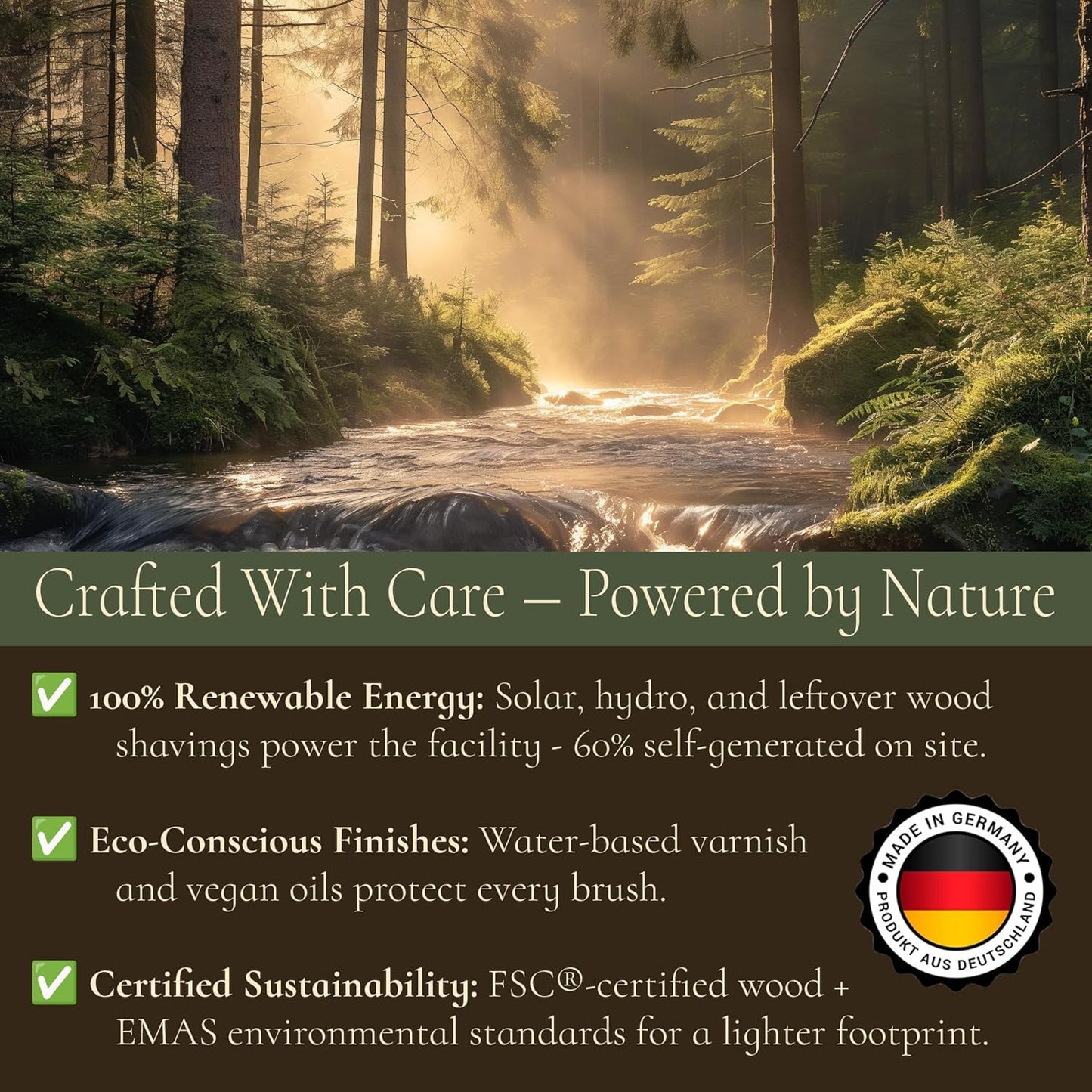 Natural Wooden Hair Brush for Women – Anti Breakage Wood Bristle Brush with Pear Wood Handle, Gentle Scalp Massage, Anti-Static, Made in Germany – Best Rated for All Hair Types